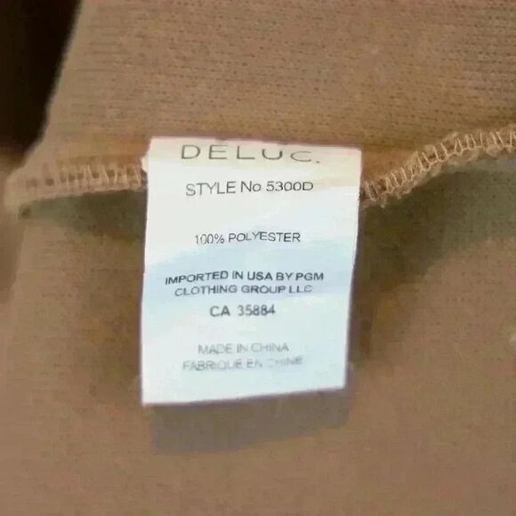 DELUC Roz Beige Brown Color Shirt Jacket Button Up w/Front Pockets Size Medium - Picture 7 of 7